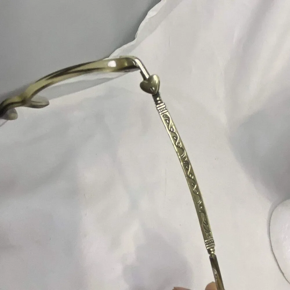#5288 BRIGHTON WOMEN'S HAND MADE Marble Stainless Steel Eyewear Frames 48-18-140